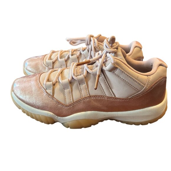 Air Jordan 11 Retro Low Rose Gold Women's Size 9 Sneakers - Picture 7 of 15
